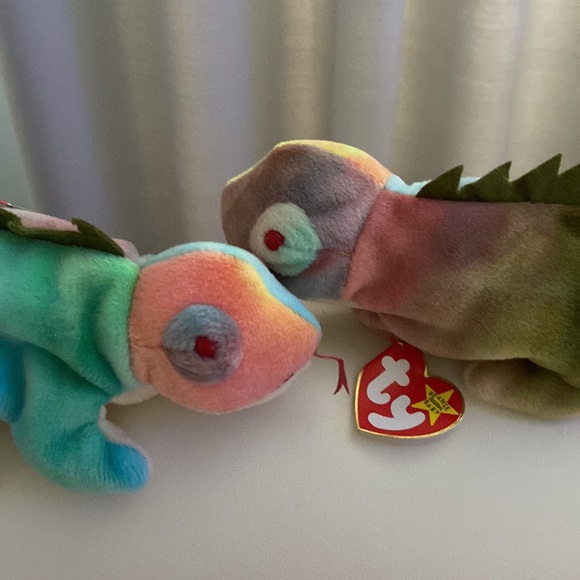 Ty Beanie Baby Original. IGGY the Iguana. Born August 12, 1997. Rare. Retired - Picture 6 of 12